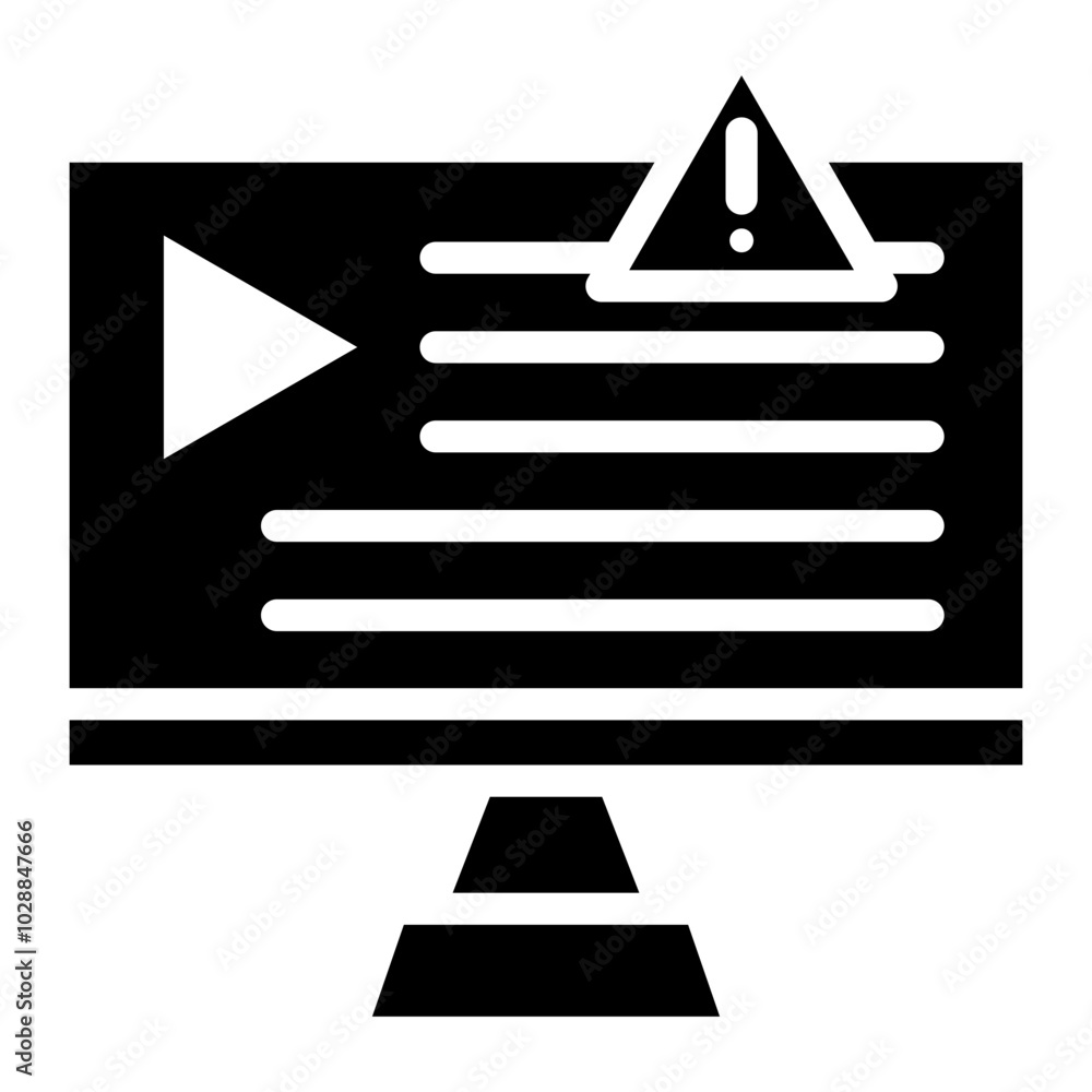 Poster channel rules icon vector image. can be used for live streaming.