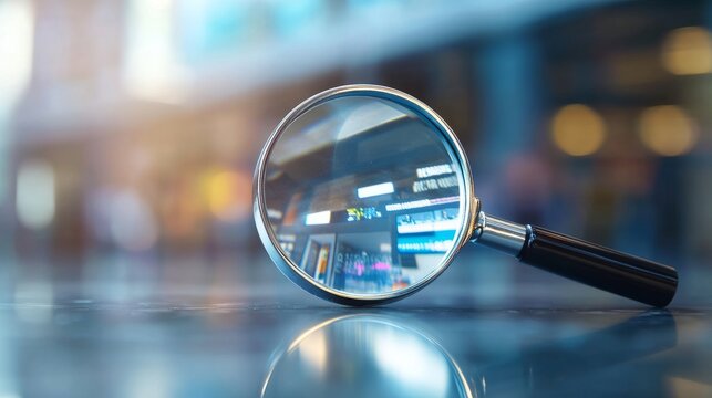 Search, discover or research, SEO, search engine optimization, finding information, new job or explore websites concept, businessman with magnifying glass discover new websites from search box.