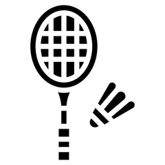 Badminton icon vector image. Can be used for Sport Equipment.