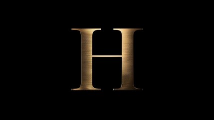 Letter H on Black Background - a bold and modern visual. The image highlights a striking letter H on a sleek black backdrop, offering a clean and impactful aesthetic
