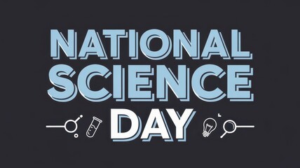 National Science day template banner poster background, Happy world science fiction day celebration