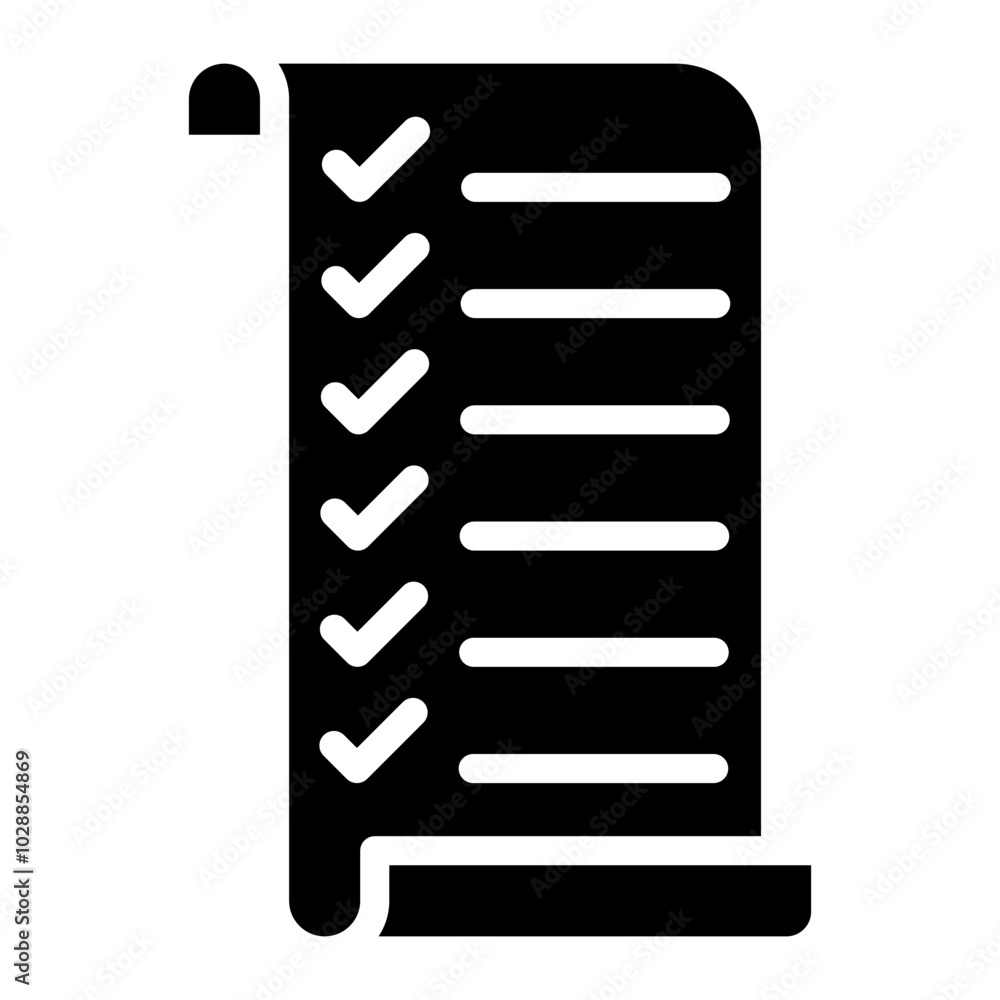 Poster checklist icon vector image. can be used for action plan.