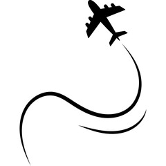 Flying Airplane Icon