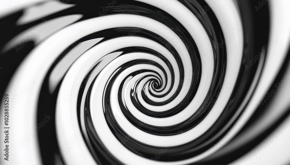 Poster a captivating black and white abstract swirl texture creating a mesmerizing effect