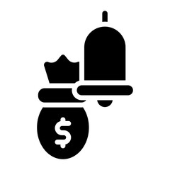 Payment Reminder icon vector image. Can be used for Loan.