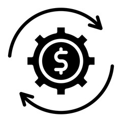Cost Control icon vector image. Can be used for Operations Management.