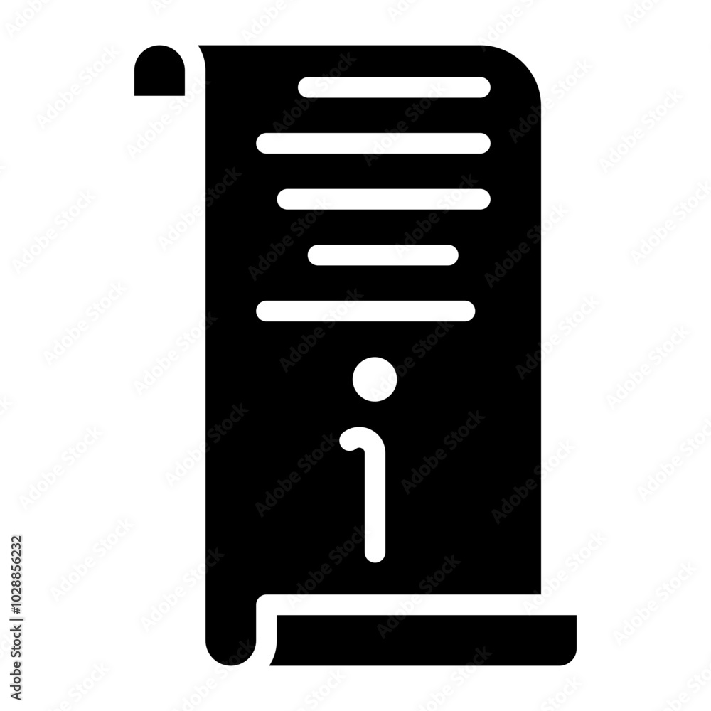 Poster work instruction icon vector image. can be used for operations management.