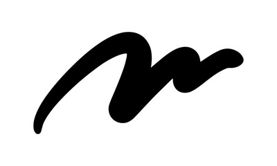 black stroke with pressure