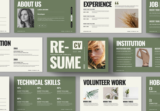 Digital Resume Presentation Template