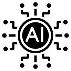 Artificial Intelligence icon vector image. Can be used for Professional Services.