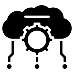 Software as a Service icon vector image. Can be used for Professional Services.