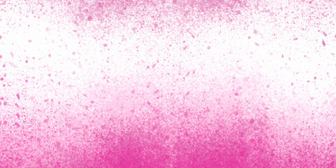 Abstract white background. Paint texture background. colorful paint on white background. Pink color painting splitted on the background. Spray paint design.