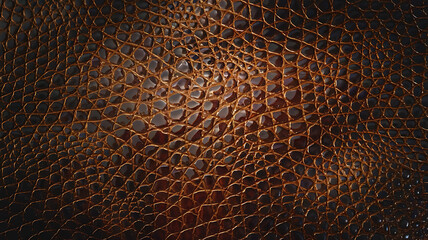 Brown Crocodile Leather Texture Background - Luxury and Elegance - Fashion and Design 

