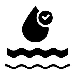 Water Quality icon vector image. Can be used for Water Treatment.