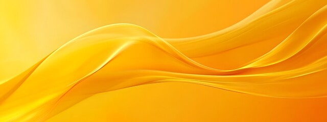 Fototapeta premium Simple yellow background, simple lines, simple curves, orange gradient, soft light
