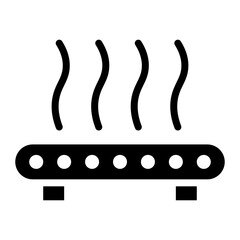 Print Bed icon vector image. Can be used for Additive Maufacturing.