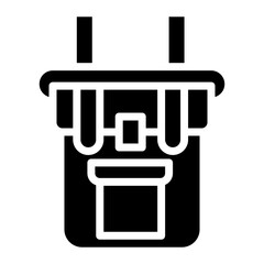 Climbing Backpack icon vector image. Can be used for Rock Climbing.