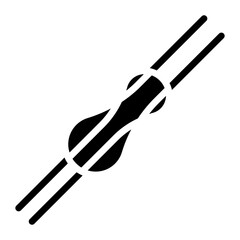 Climbing Knots icon vector image. Can be used for Rock Climbing.