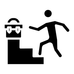 Career Path icon vector image. Can be used for Job Fair.