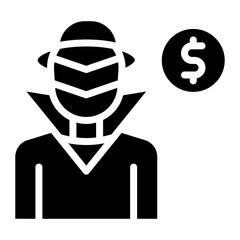 Fraud icon vector image. Can be used for Business Risks.