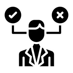 Decision icon vector image. Can be used for Business Meeting.