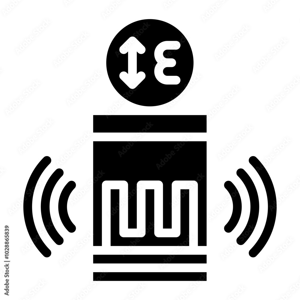 Poster strain gauge sensor icon vector image. can be used for sensors.