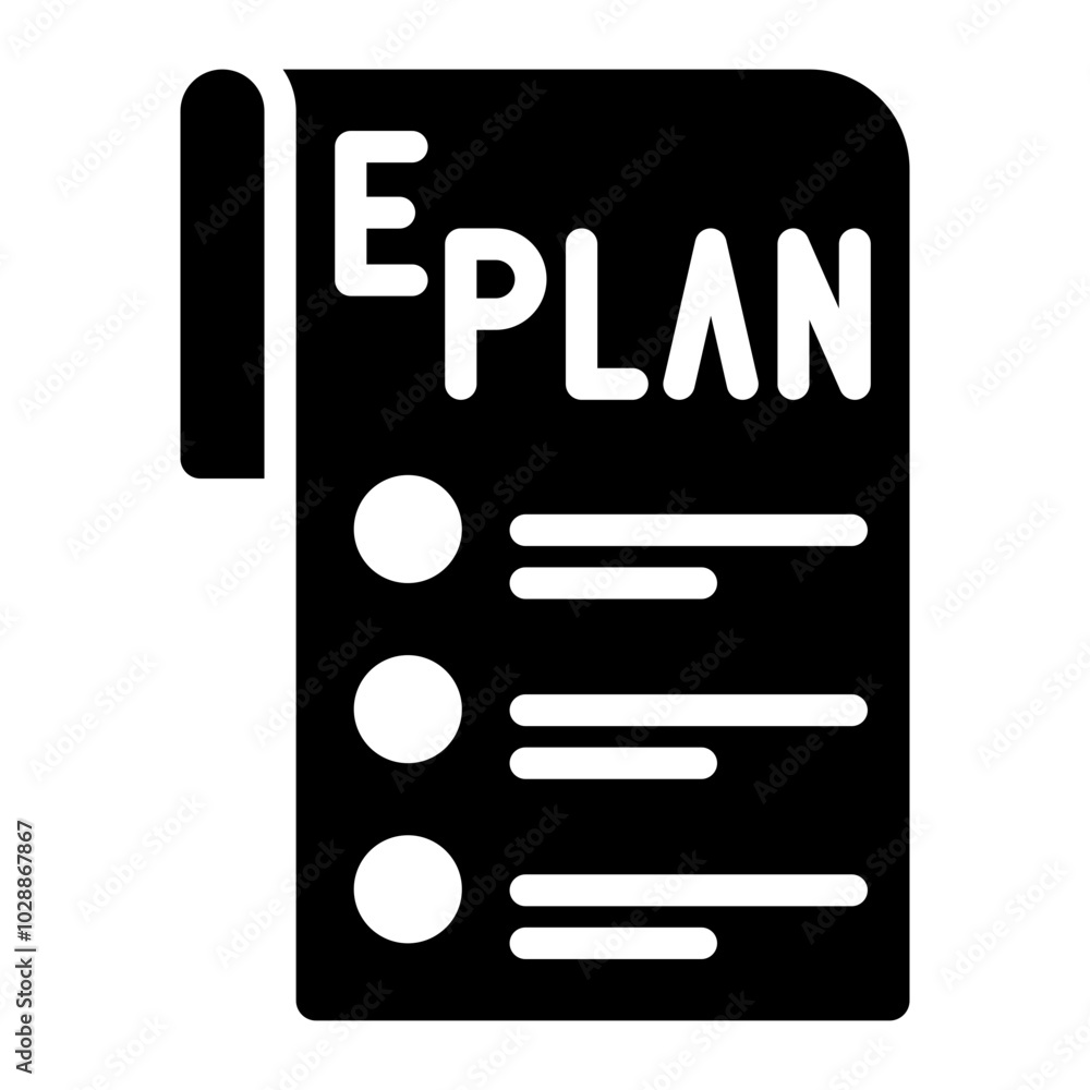 Wall mural Emergency Plan icon vector image. Can be used for Business Disruption.