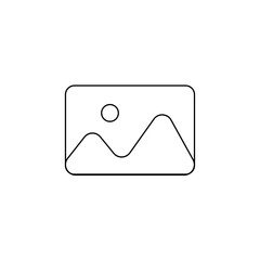 Upload image icon. Vector illustration.