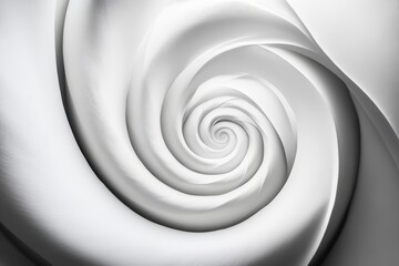 Soft Spiral in White Tones