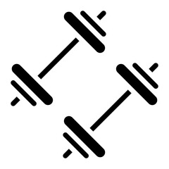 Dumbbell icon vector image. Can be used for Fitness.