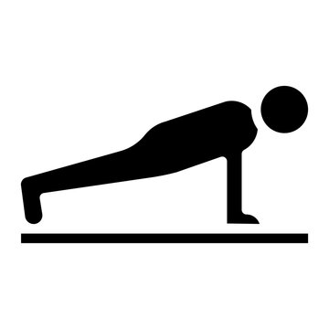 recommend clip art: Push up icon vector image. Can be used for Fitness.