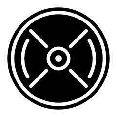Weight Plate icon vector image. Can be used for Fitness.