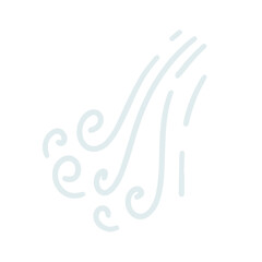 flow water hand drawn element