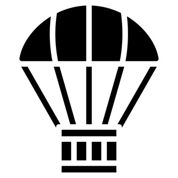 recommend clip art: Parachute icon vector image. Can be used for Airplane.