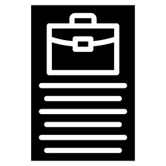 Job Title icon vector image. Can be used for Hiring Process.