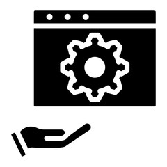 Manual Testing icon vector image. Can be used for Software Testing.