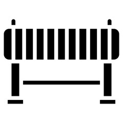 Hurdles icon vector image. Can be used for Track and Field.