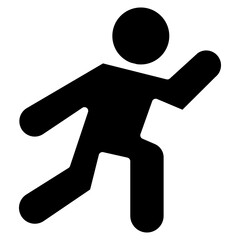 Running Symbol icon vector image. Can be used for Track and Field.