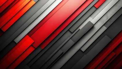 Obraz premium Abstract background vector presentation design with red and black lines on a white background