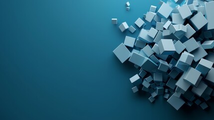 Abstract Dissolving Roadblocks in a Blue Setting