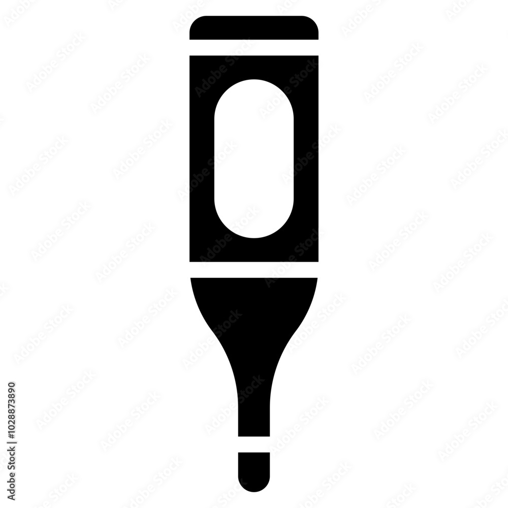 Poster Thermometer icon vector image. Can be used for Skin Burns.