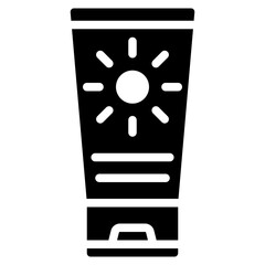 Sunblock icon vector image. Can be used for Skin Burns.