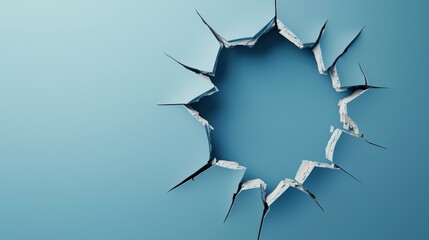 Corporate Barrier Broken Through Creative Visual Concept