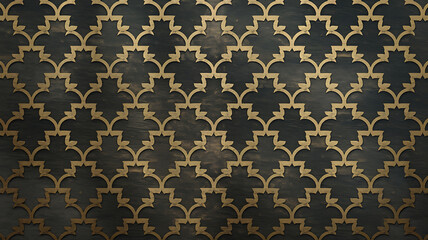 Fototapeta premium Elegant gold and black woodgrain pattern for luxurious design projects. 