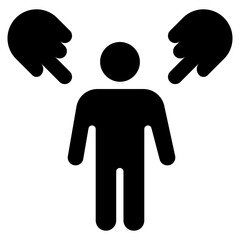 Prejudice icon vector image. Can be used for Bullying in Society.