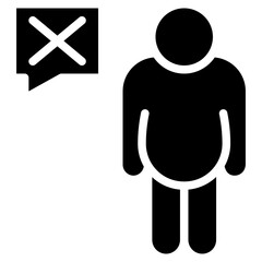 Shaming icon vector image. Can be used for Bullying in Society.