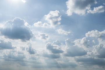 Blue sky and clouds for background