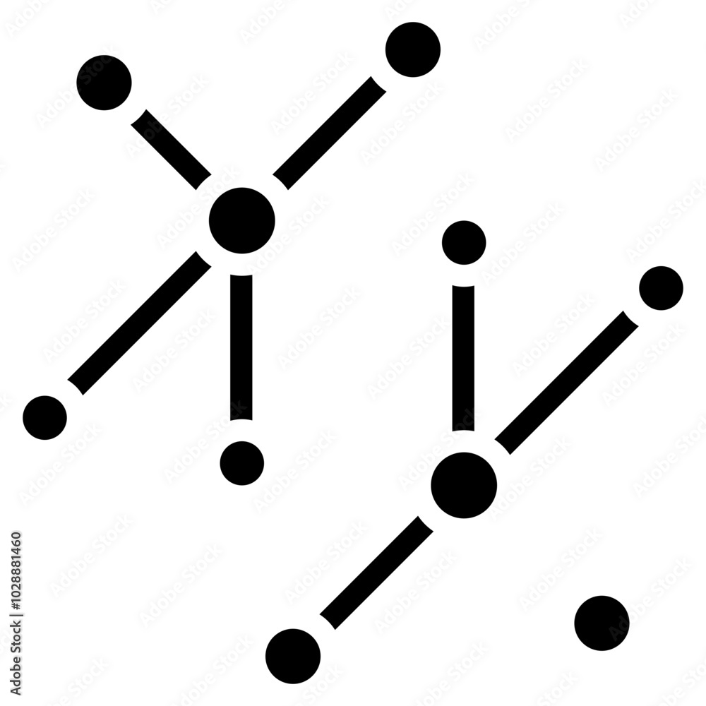 Sticker Network icon vector image. Can be used for Data Science.