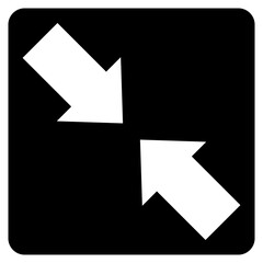 Collapse icon vector image. Can be used for Burnout.