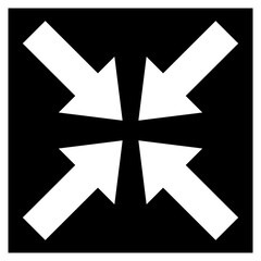 Collapse icon vector image. Can be used for Burnout.